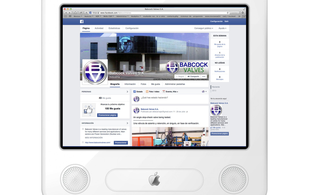 Facebook para Babcock Valves