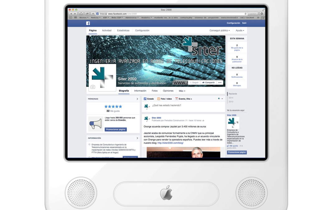 Facebook para Siter 2000