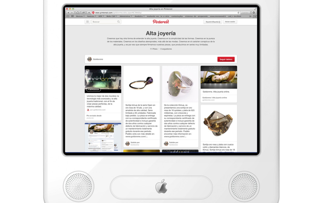 Tablero Pinterest para Goldonme